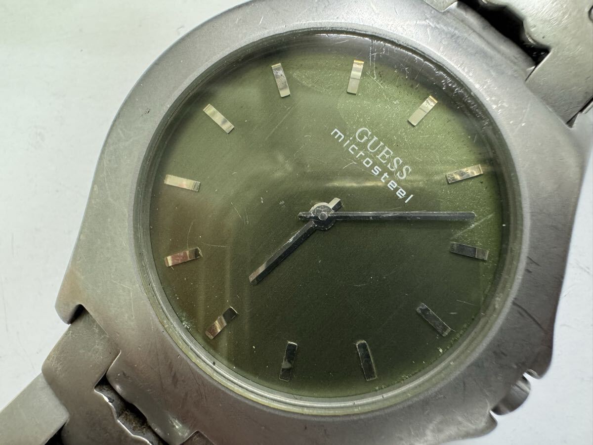 GUESS microsteel メンズウォッチ クォーツ ゲス quartz G75400G 腕時計 は1-33拍卖