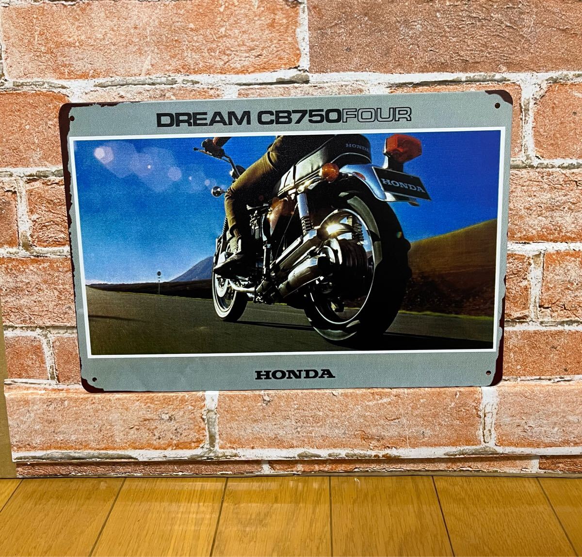 ホンダ CB750four 【13】 ブリキ看板 プレート ナナハン 昭和レトロ 旧車拍卖