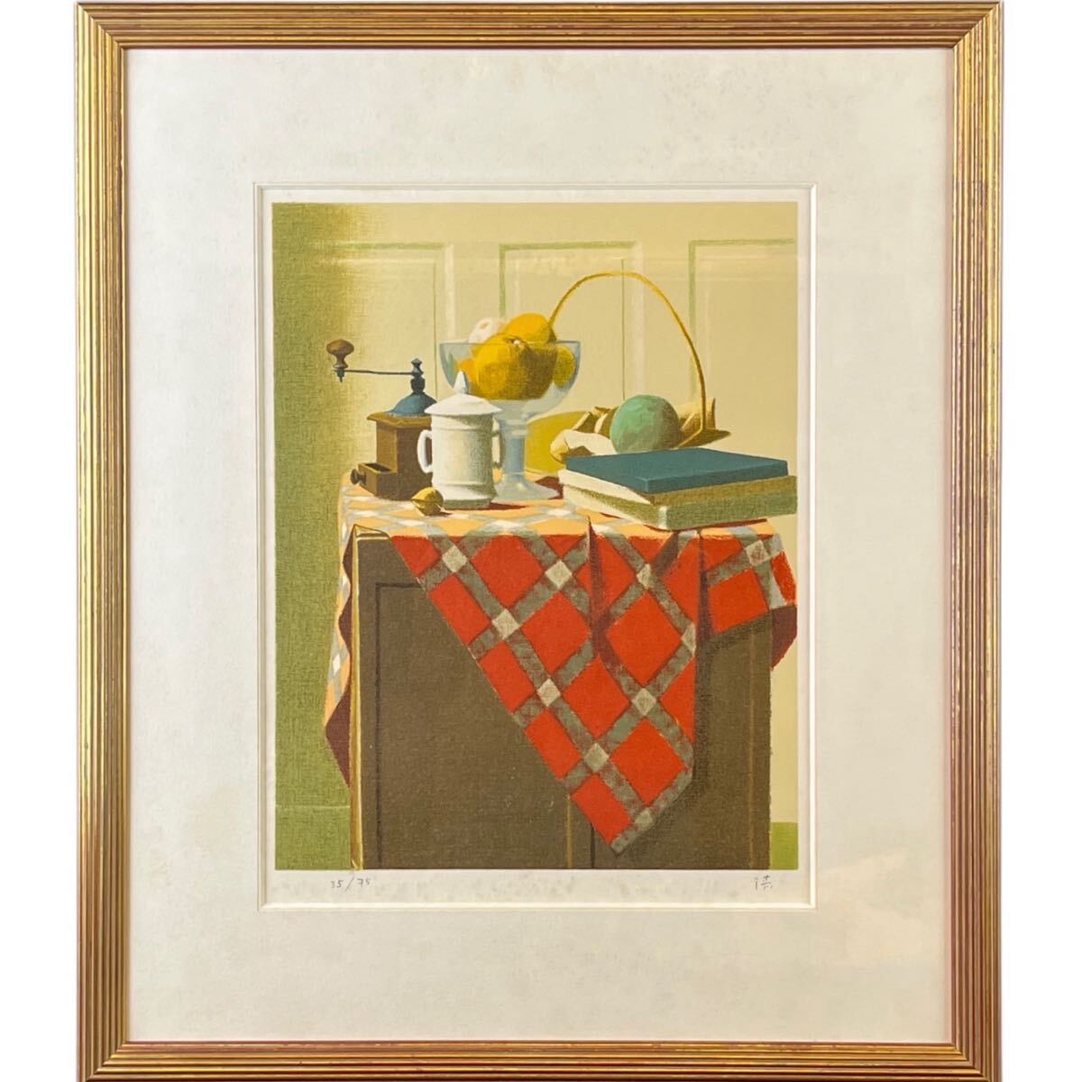 【真作】中村清治 「静物」 リトグラフ 6号 無所属巨匠 老舗画廊・百貨店個展多 #2508360拍卖