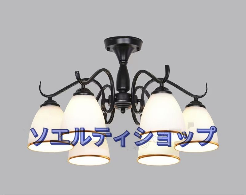 新入荷★ 北欧風シーリングライト 天井照明 リビング照明 寝室照明 6灯拍卖