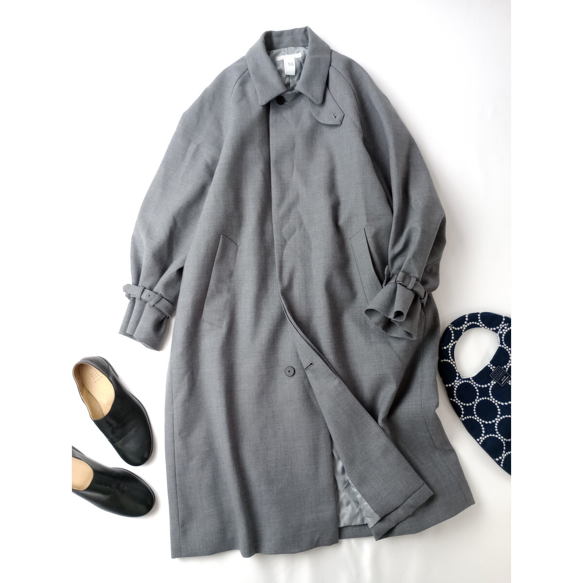 NO CONTROL AIR ノーコントロールエアー ミディアム ツイル ステンカラー ロング コート アウター グレー XS 拍卖