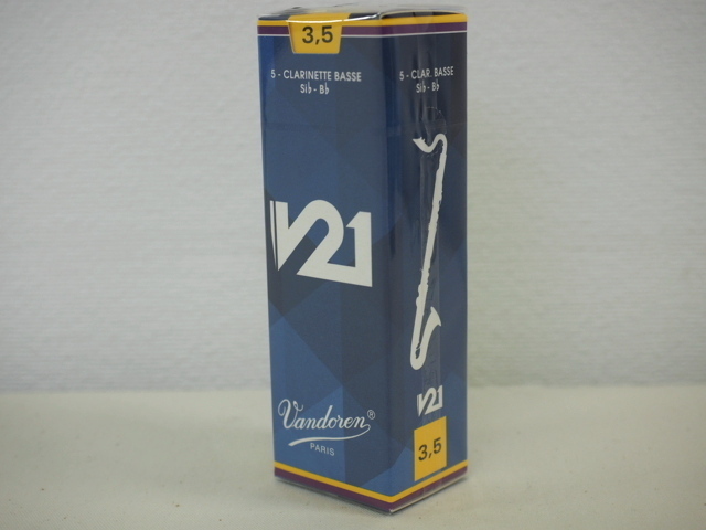 バスクラリネットリード Vandoren バンドレン V21 硬度3.5【定形外郵便】【日時指定非対応】拍卖