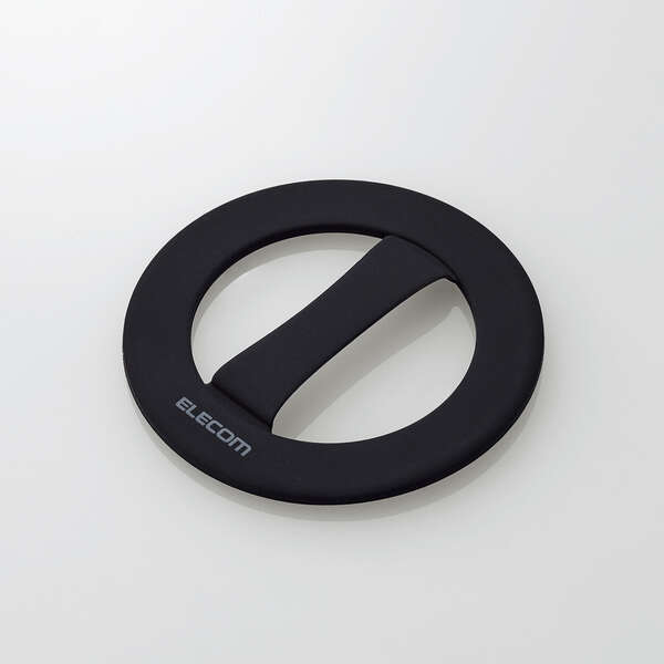 スマホバンド 円形タイプ ワイヤレス充電対応 指を通してスマートフォンの落下を防げる 超極薄でフラットな設計: P-STBNCIBK拍卖