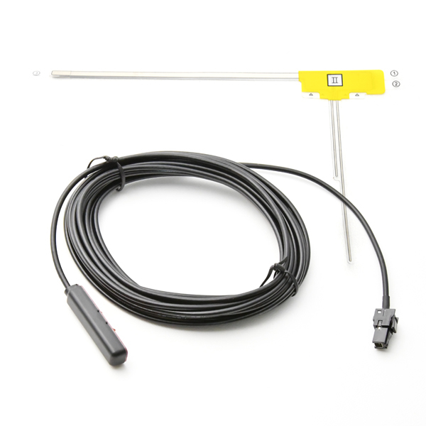 MDV-L504 ケンウッド カーナビ L型 フィルムアンテナ 右 1枚+アンテナケーブル コード VR01 1本 セット拍卖