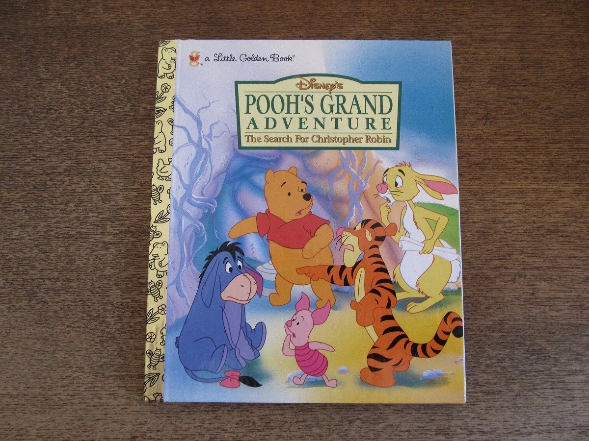 2508MK●洋書絵本「Pooh's Grand Adventure The Search For Christopher Robin」A Golden Book/1997●言語:英語/ディズニー/くまのプーさん拍卖