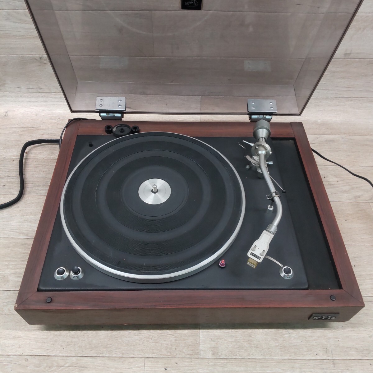 LFK-250730-54 VICTOR ビクター レコードプレーヤー JL-B33H ターンテーブル オーディオ機器 音響 60Hz ステレオ レコード 通電確認済み拍卖