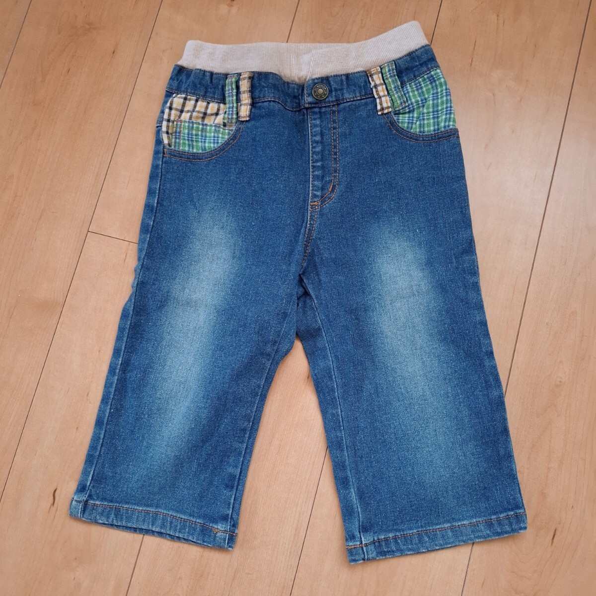 かっこいい☆人気ブランド☆HusHusH ハッシュアッシュ デニム ハーフパンツ 短パン 男の子 130 パンツ拍卖