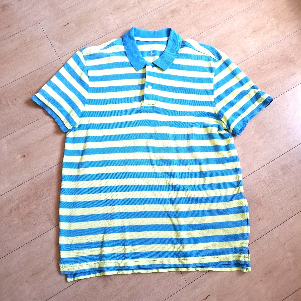 かっこいい☆人気ブランド GAP ギャップ ボーダー 半袖 ポロシャツ ☆L拍卖