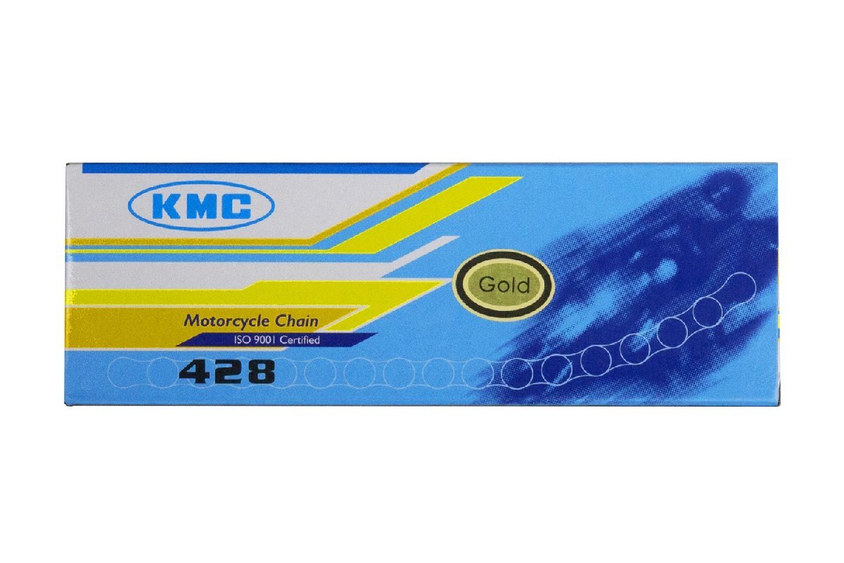 KMC ゴールドチェーン 428-130L TZR50R トリッカー リンク数:130 ノンシール・クリップ式 バイクパーツセンター拍卖