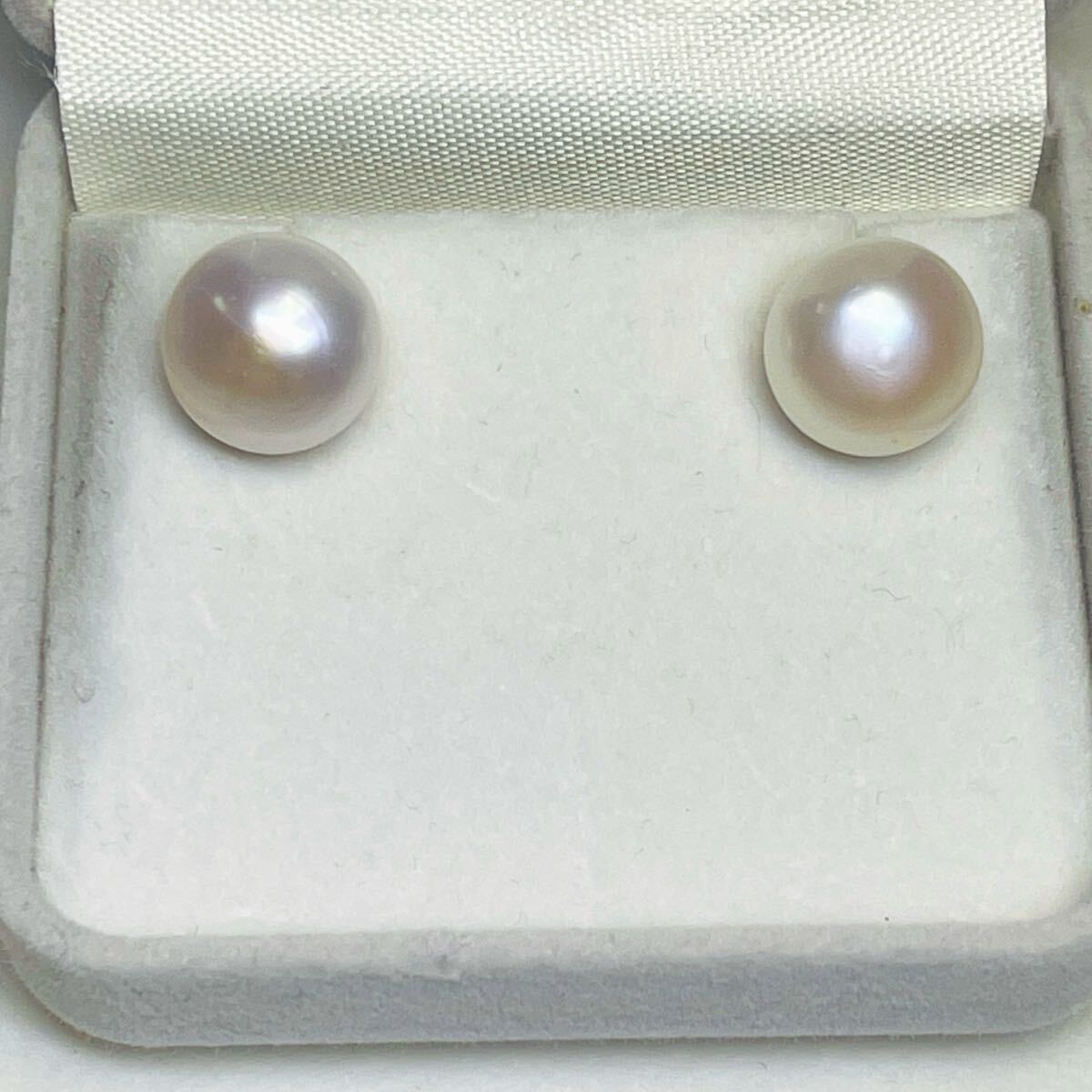 無調色 本真珠ピアス パール 12mm 冠婚葬祭 ピンクローズ 箱付き 直結ピアス 照り艶抜群 jewelry 天然 pearl ホワイトピンク拍卖