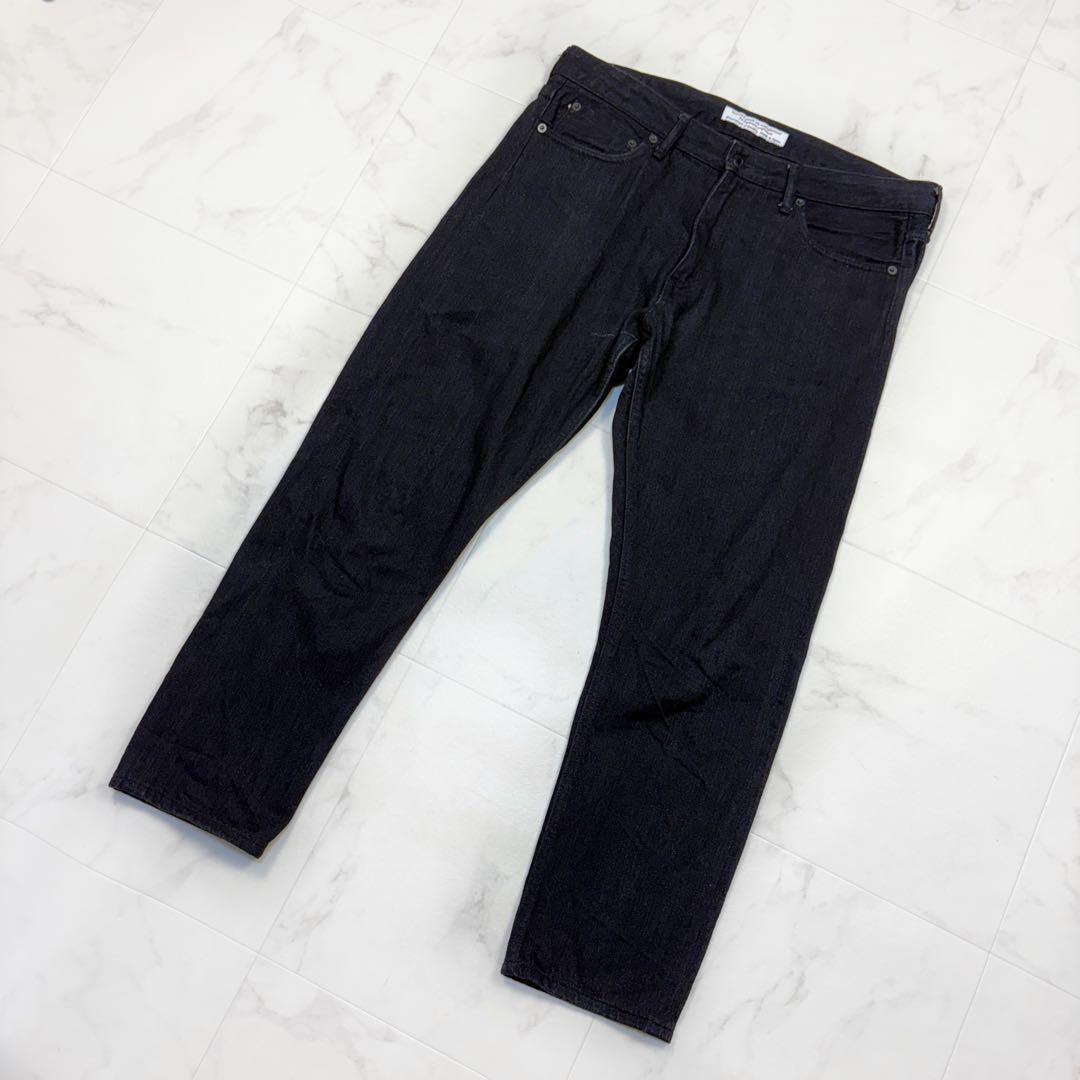 ジャパンブルージーンズ ブラックデニム 33 セルビッチ 別注 赤耳 日本製 プレップ 12oz   岡山 スリム メンズ拍卖