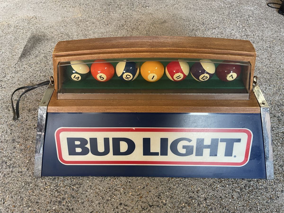 ビンテージ バドワイザー ビリヤード プールバー ライト アンティーク 照明 アメリカ ダイナー 旧車 ハーレー ガレージ パブミラー 拍卖