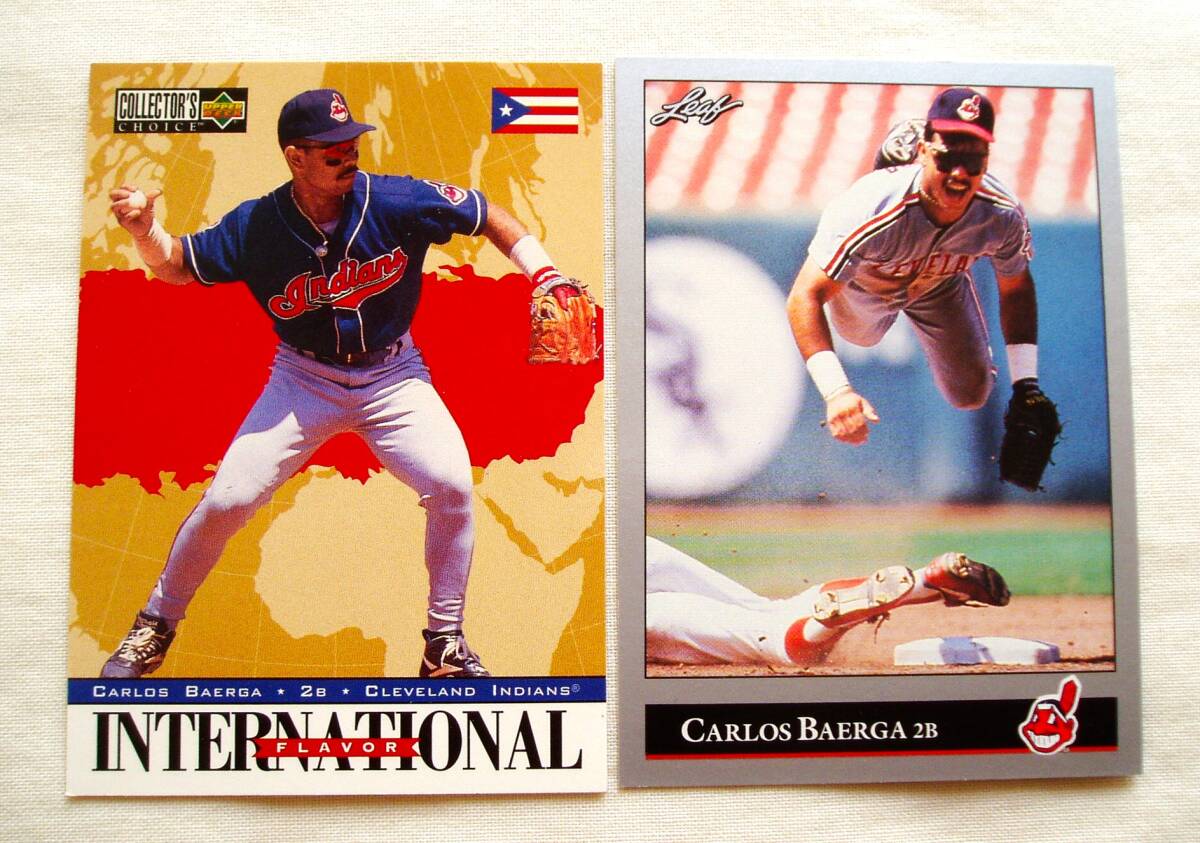 カルロス・バイエガ【CARLOS BAERGA】2枚セット◆クリーブランドインディアンス RE拍卖