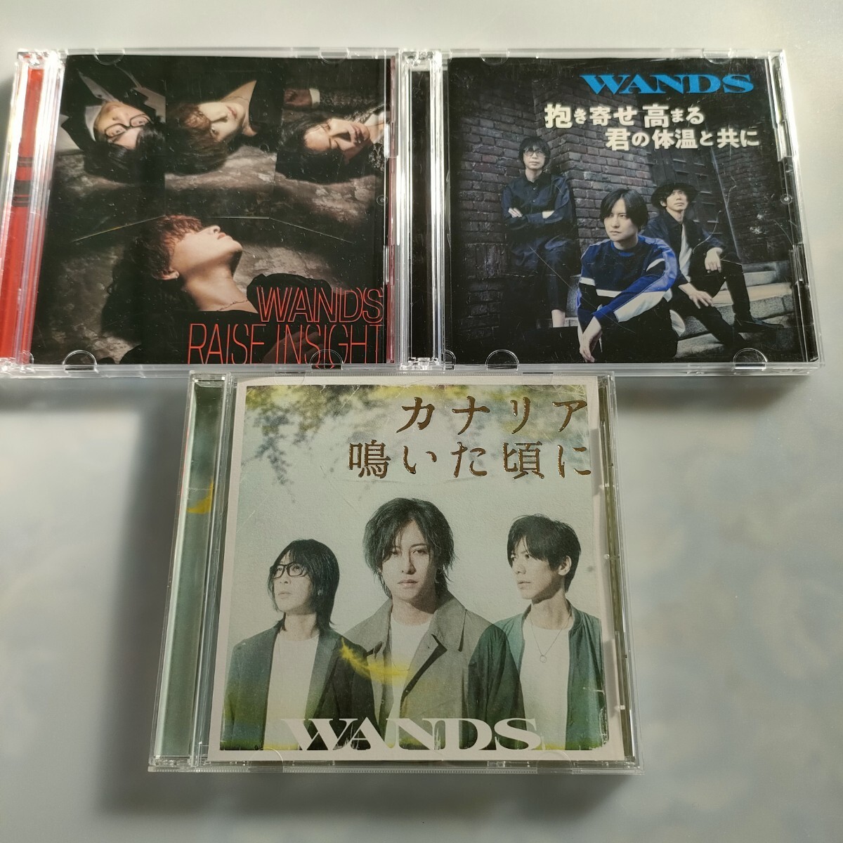 WANDS CD 3枚セット カナリア鳴いた頃に / 抱き寄せ 高まる 君の体温と共に (初回限定盤) DVD付 / RAISE INSIGHT (通常盤) BD付 即決拍卖