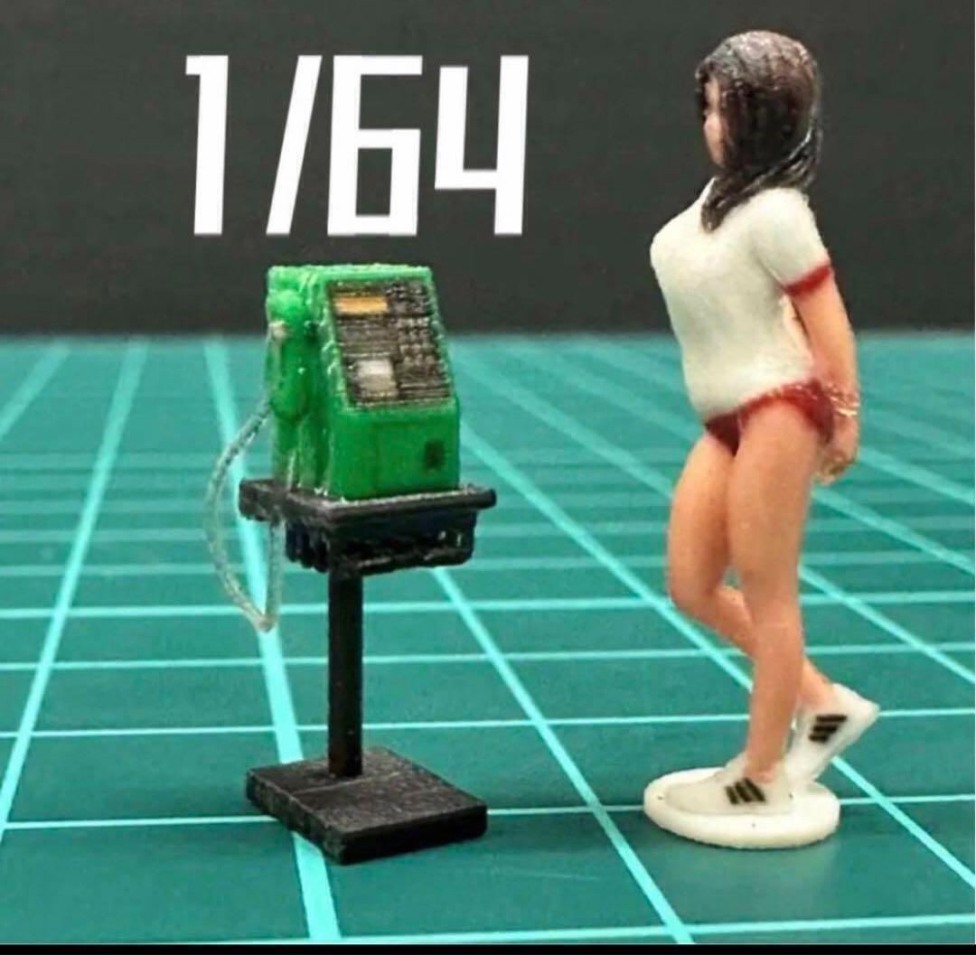 1/64 電話 公衆電話 ミニチュア フィギュアに ミニカーに ジオラマに ミニチュアイメージ 拍卖