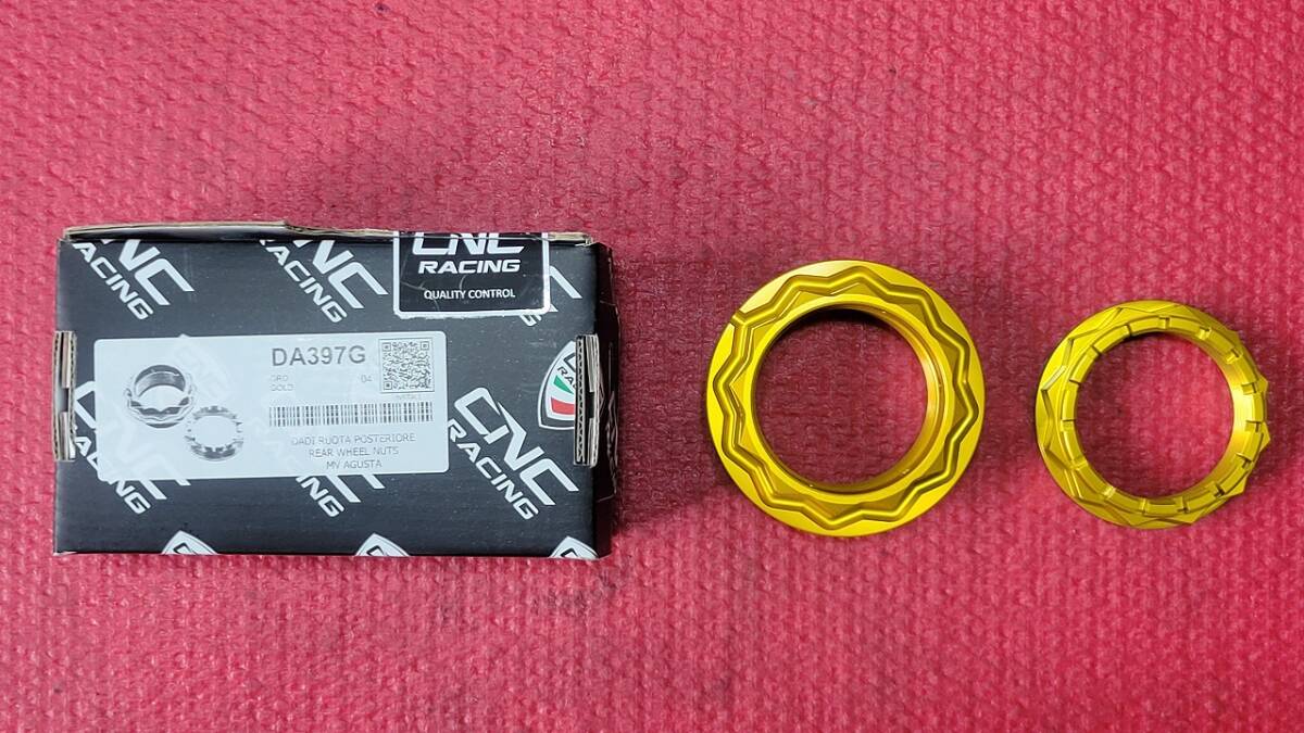 MV AGUSTA MVアグスタ F4&F3等 CNC RACING リアアクスルナットセット ゴールド 新品未使用品!拍卖