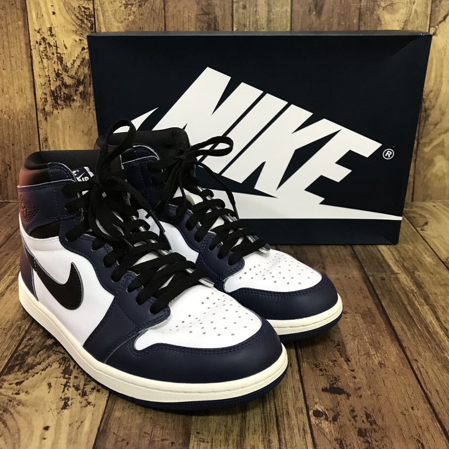 NIKE AIR JORDAN 1 RETRO HIGH OG MIDNIGHT NAVY (ナイキ エアジョーダン1 レトロハイOG ミッドナイトネイビー)【F0116-004】拍卖