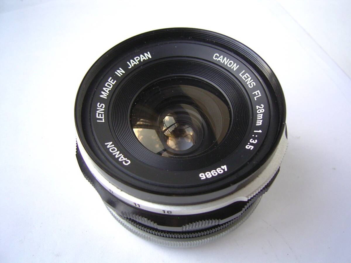 外観きれい完全動作品!CANON LENS FL 28mm F3.5 拍卖
