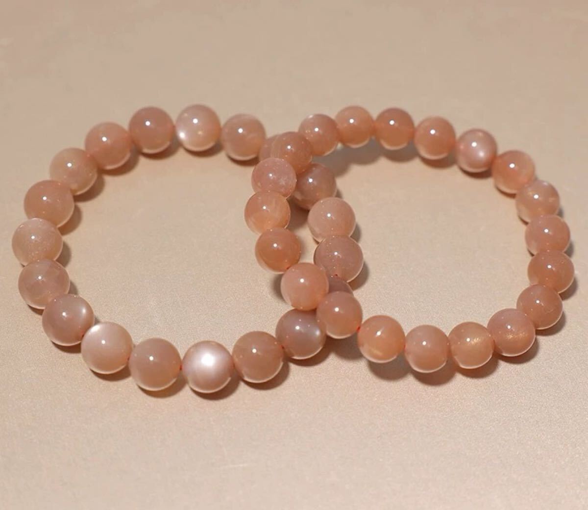 サンストーンブレスレット9.5mm 天然石 パワーストーン ブレスレットサンストーンブレスレット拍卖