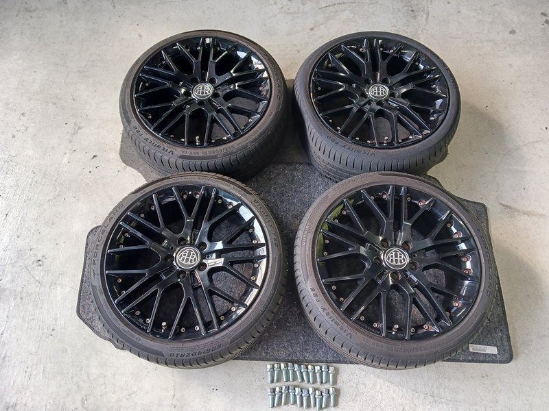 『psi』 Rolf hartge 18インチ × 8 1/2J +50 PCD112 5穴 社外アルミホイール & FORCELAND 225/40ZR18(92Y XL) ラジアルタイヤ4本セット拍卖