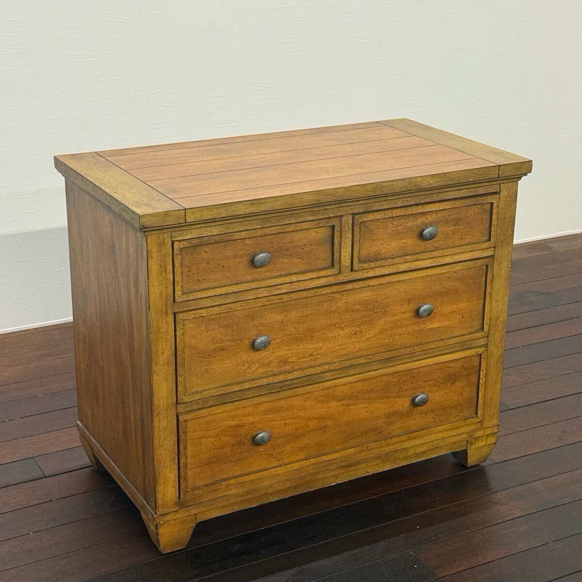 H17K77b ETHAN ALLEN イーセンアーレン キャビネット ミドルチェスト 引き出し収納 リビング収納 飾り棚 サイドボード IDC大塚家具拍卖