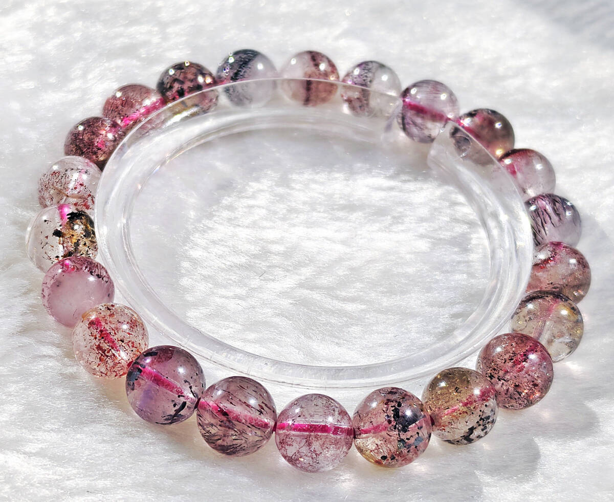 N00351◆Bigstone◆8.5mm*新品*ブラジル産*天然本物保証【5Aエレスチャルスーパーセブン】天然石ブレス 拍卖