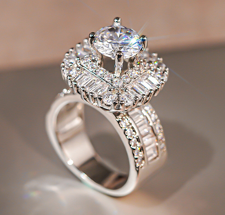 N2504119◆Bigstone◆【存在感な印象】キラキラ輝く*ファッション印象*豪華なリング*10/12/14/16/18号 選び可拍卖