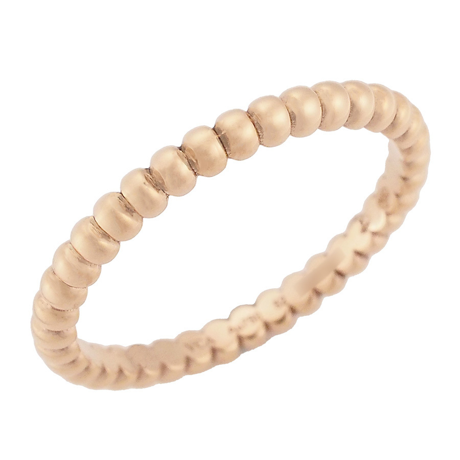 ヴァンクリーフ&アーペル ペルレ ゴールドパール スモールモデル リング VCARN33052 K18PG #52 箱・証明書付拍卖