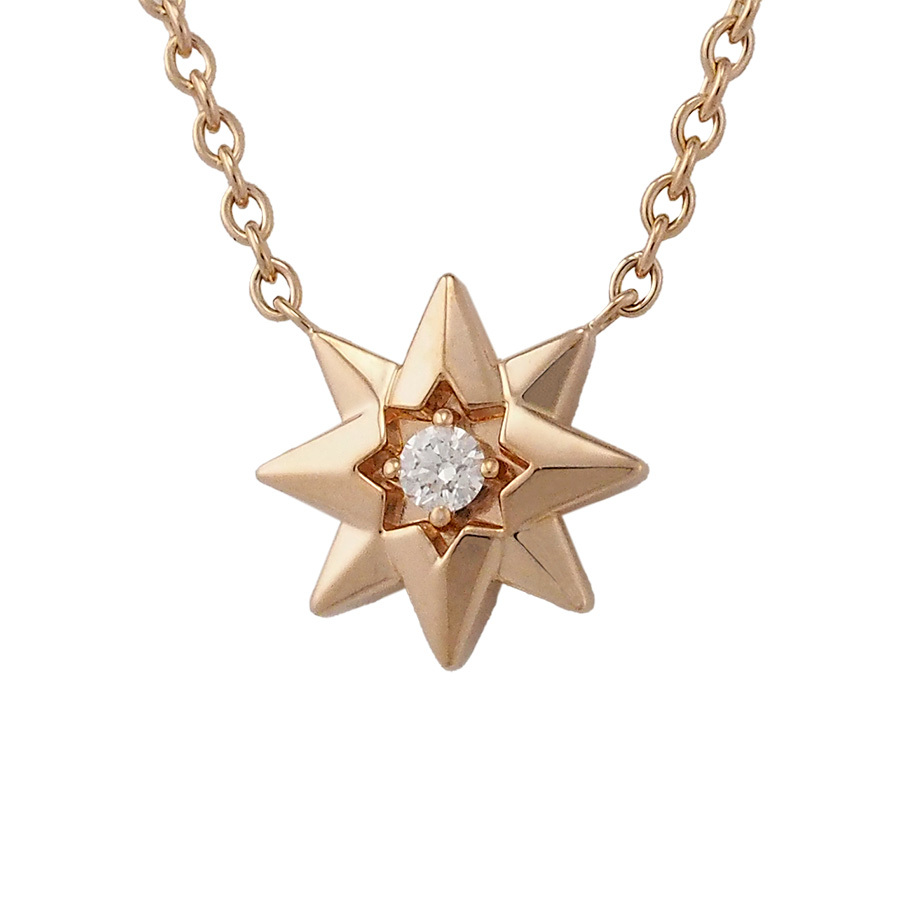 クリスチャン ディオール 1P ダイヤモンド エトワール デ ヴァン ネックレス JRDV95245_0000 K18PG拍卖