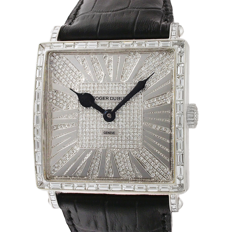 ロジェ デュブイ ゴールデン スクエア アフターダイヤモンド 28本限定 G40 K18WG拍卖