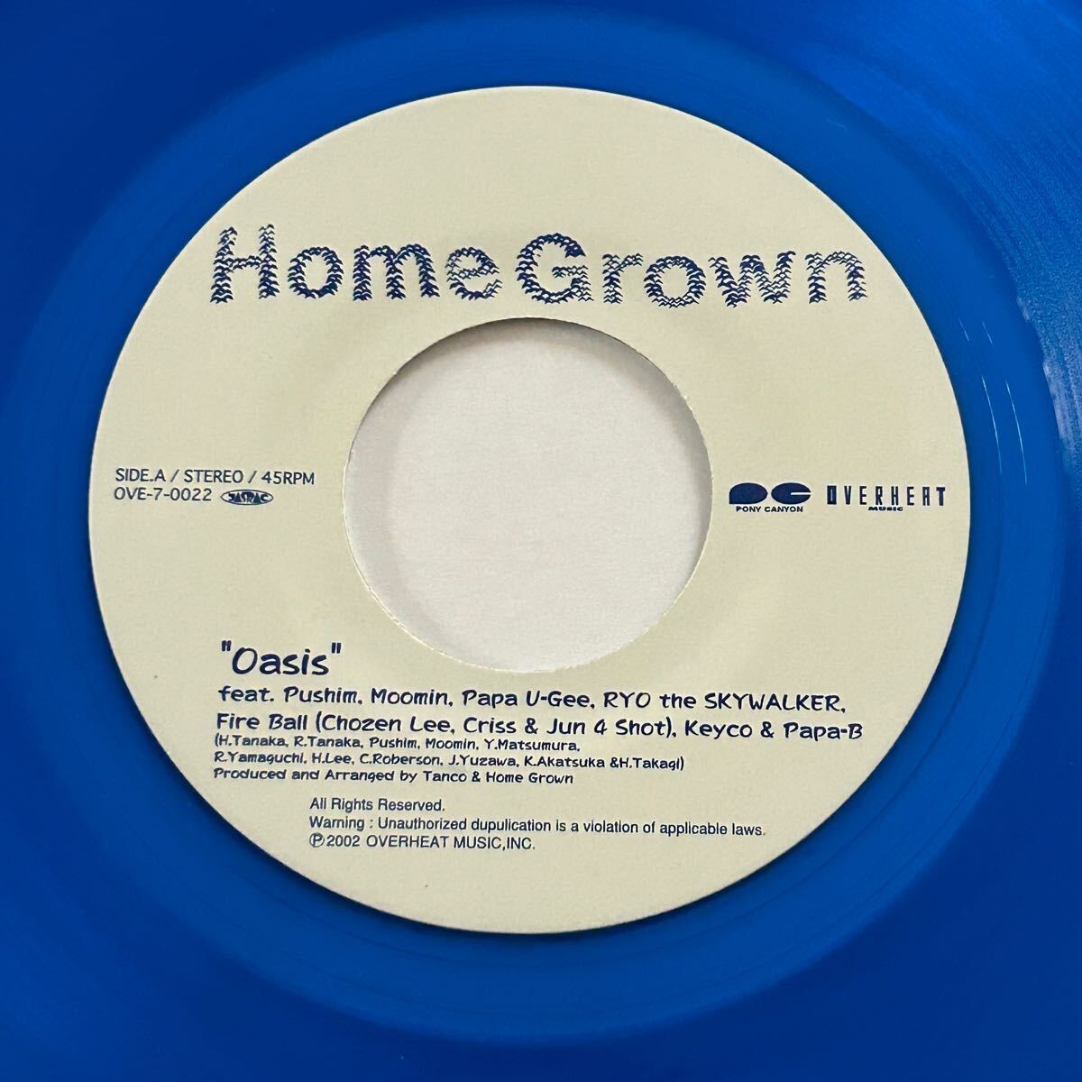 稀少7 HOME GROWN Pushim moomin PAPA U-Gee RYO the SKYWALKER Chosen Lee Keyco .. / Oasis / レコード ジャパレゲ拍卖