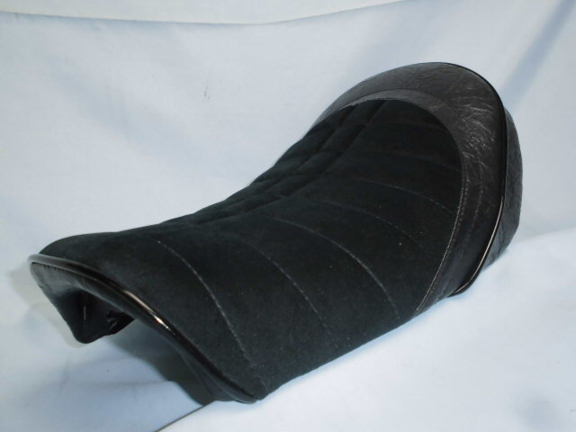 ■ 5Lモンキー CF-POSH ハニービーシート改 アルカン風&黒シボ ツートン カスタムシート AB27 Z50J アルカンターラ風拍卖