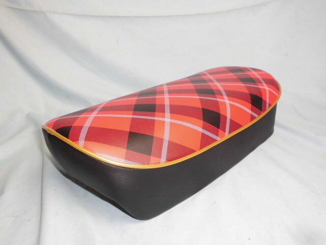 ■Z50M 純正ベース 赤チェック柄シート M型モンキー 張替後未使用拍卖