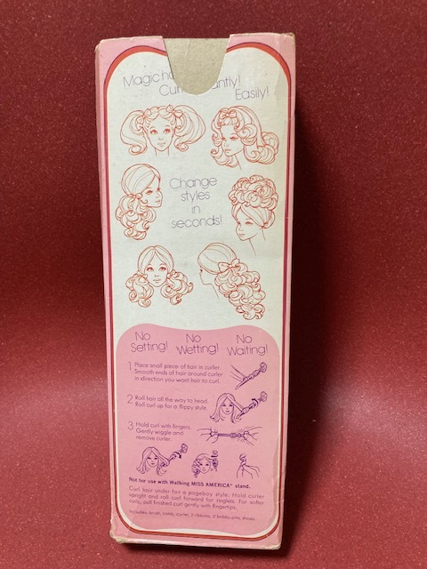 Vintage 1972年 Barbie Mattel QUICK CURL Miss America Doll 未使用品!拍卖