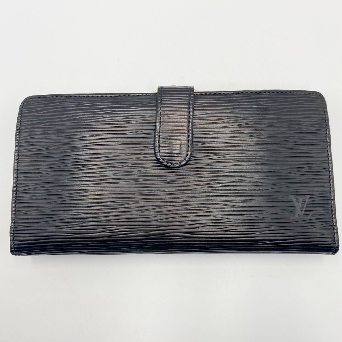 Louis Vuitton ルイヴィトン M63252 コンチネンタル ヴィエノワ がま口 長財布 エピ ブラック拍卖