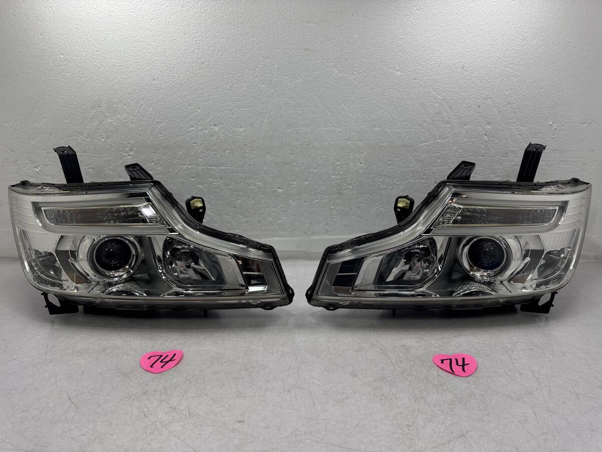 迅速/ステップワゴンスパーダ RK5 後期 ヘッドライト 左右 HID セット 100-62075 キセノン 打刻J2 (74)拍卖