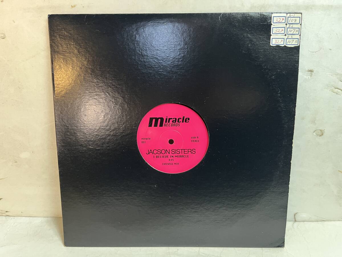 50823S 輸入盤 12inch LP★JACSON SISTERS/I BELIEVE IN MIRACLE★miracle 001拍卖