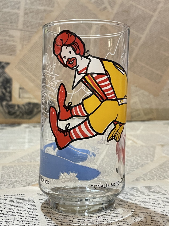 ☆1970年代/マクドナルド/コレクターグラス/即決ビンテージ/ロナルド/McDonald/Glass(70s/Action series) GL-058拍卖