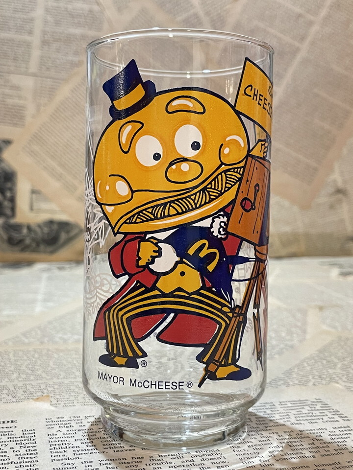 ☆1970年代/マクドナルド/コレクターグラス/即決ビンテージ/メイヤーマックチーズ/McDonald/Glass(70s/Action series) GL-062拍卖