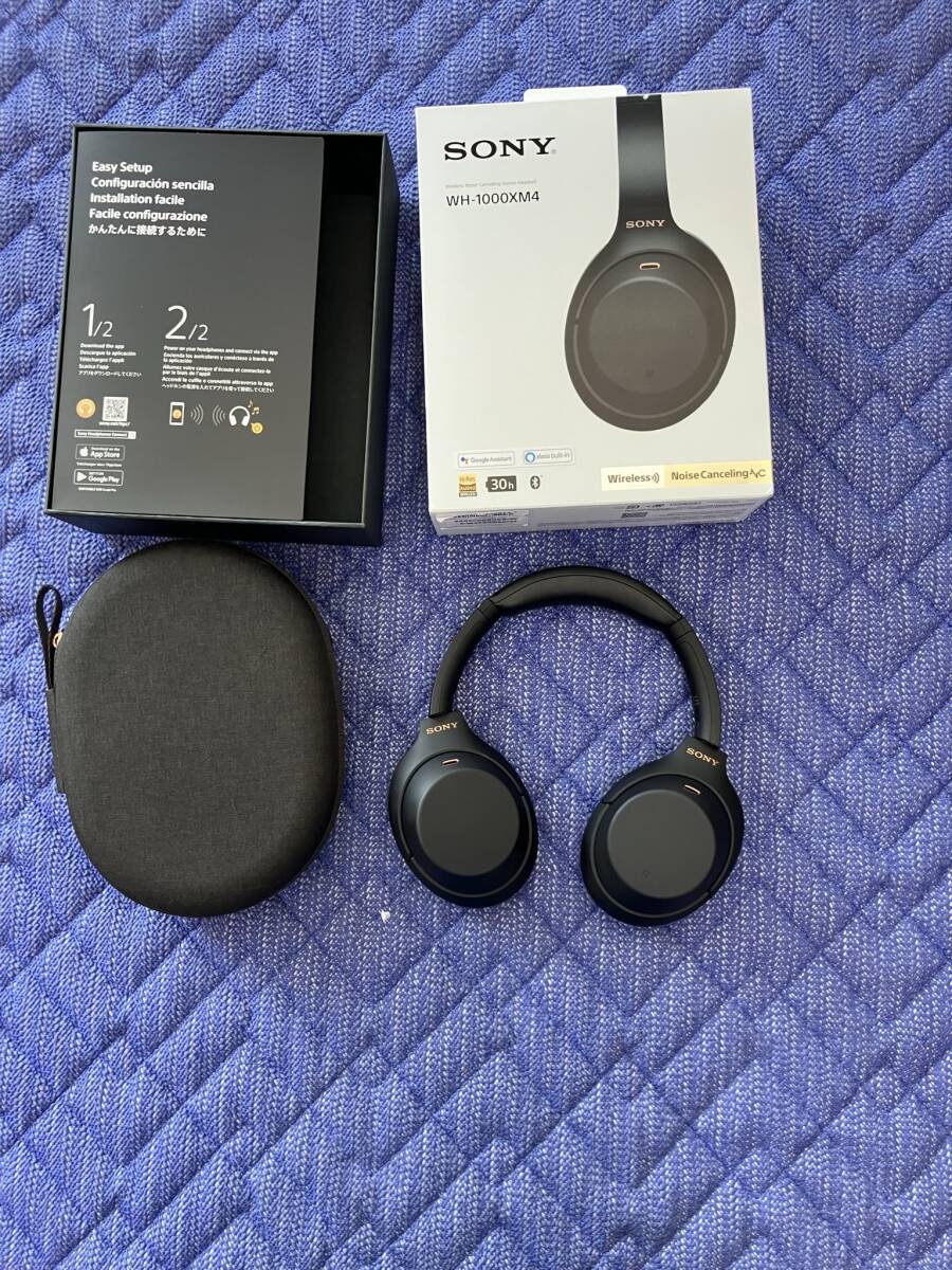 SONY ノイズキャンセリングワイヤレスヘッドホン WH-1000XM4 ブラック拍卖