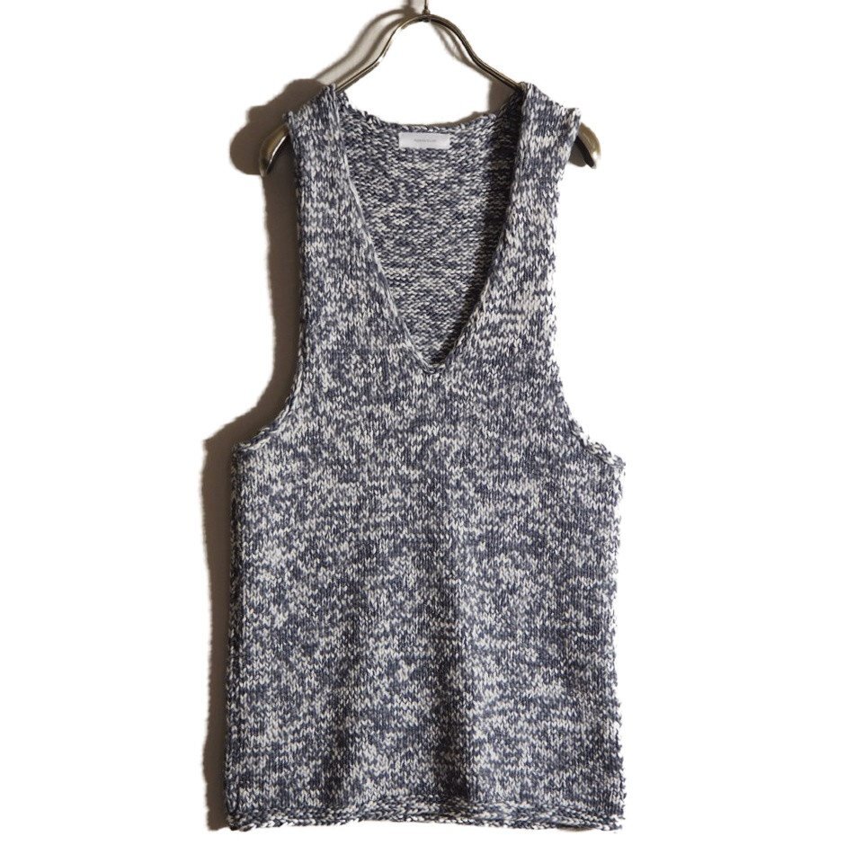 U5441f71 ▼AGANOVICH アガノヴィッチ▼ コットンナイロン ニット タンクトップ グレー メランジ M / トップス プルオーバー 春夏拍卖