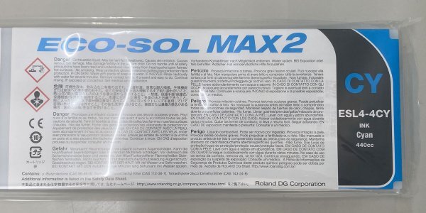 ローランド 純正インク ESL4-4CY 440㏄ ECO-SOL MAX2 440cc エコソルマックス2 新品 未使用拍卖