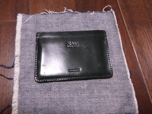 PRAPE コードバン カードケース 定期入れ 濃グリーン 2面(片クリア面) 拍卖