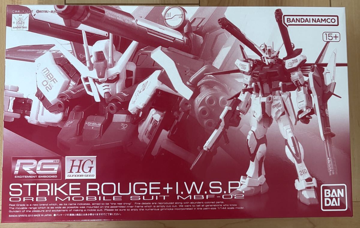 新品 RG 1/144 ストライクルージュ+HG 1/144 I.W.S.P. プレミアムバンダイ限定品 未組立 同梱可拍卖