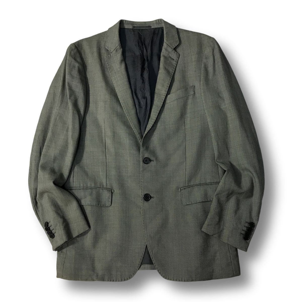 《オススメ◎》Nolley's ノーリーズ★日本製*ウール*テーラードジャケット*ブレザー*グレー*サイズ48(MA9040)◆S60拍卖