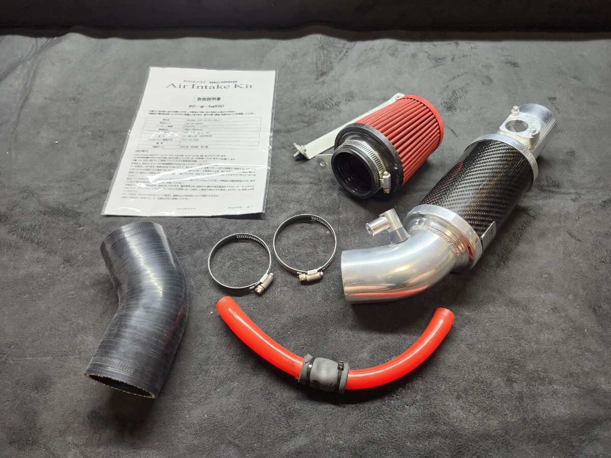 美品 ROJAM ZERO-1000 エアーインテークキット パワーチャンバー 60系 ハリアー 3ZR-FAE (2.0L 2WD/4WD ガソリン車) ロジャム レッド 拍卖