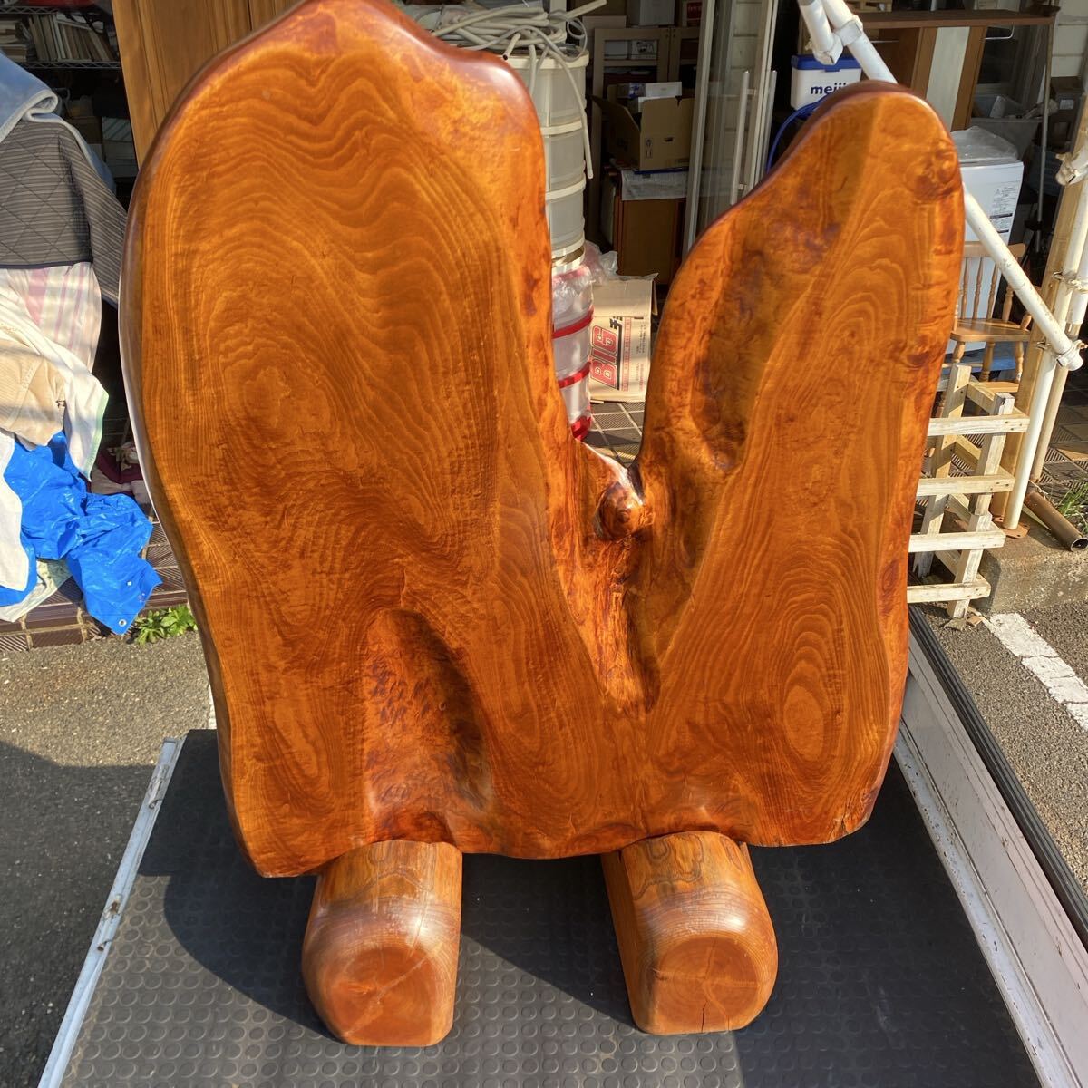 一枚板 ケヤキ インテリア 木 天然 衝立 玄関飾り G-7820拍卖