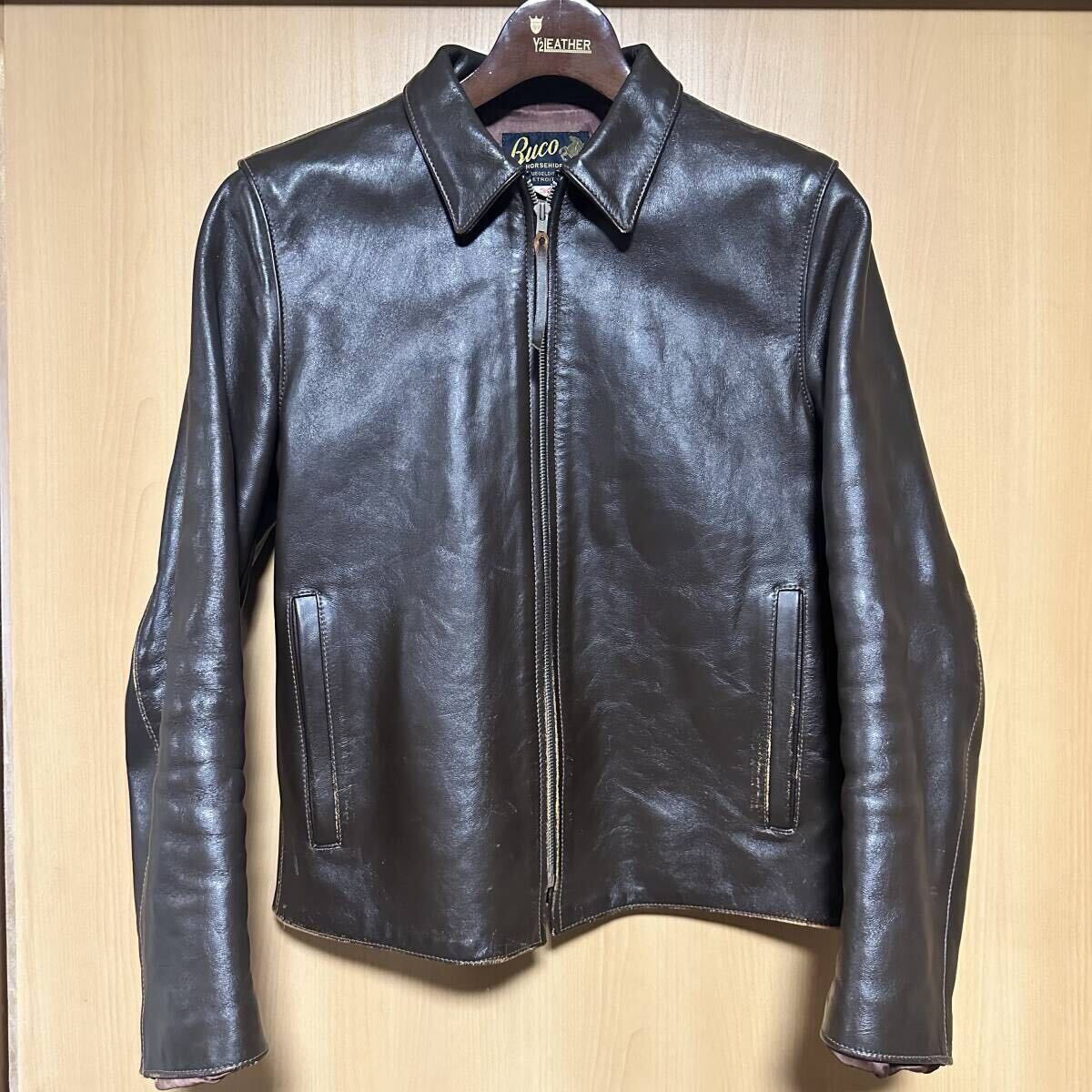 BUCO リアルマッコイズ シングルライダース 茶系拍卖