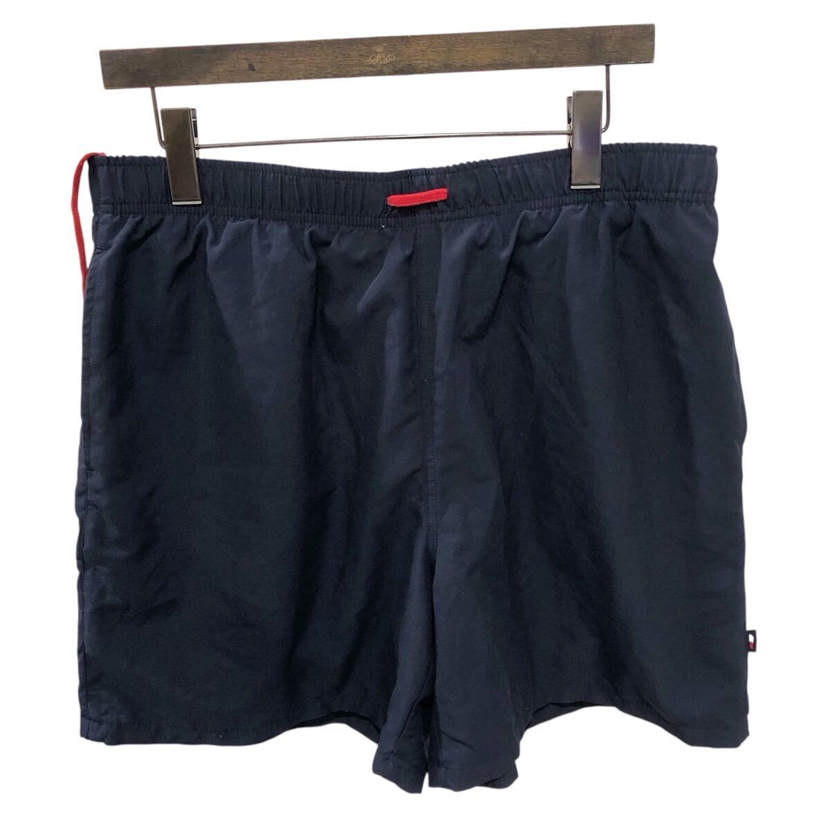90s TOMMY HILFIGER SPORT トミー フィルフィガー ナイロン ハーフパンツ 水陸両用 ロゴ 刺繍 size: L ■0808KH①拍卖