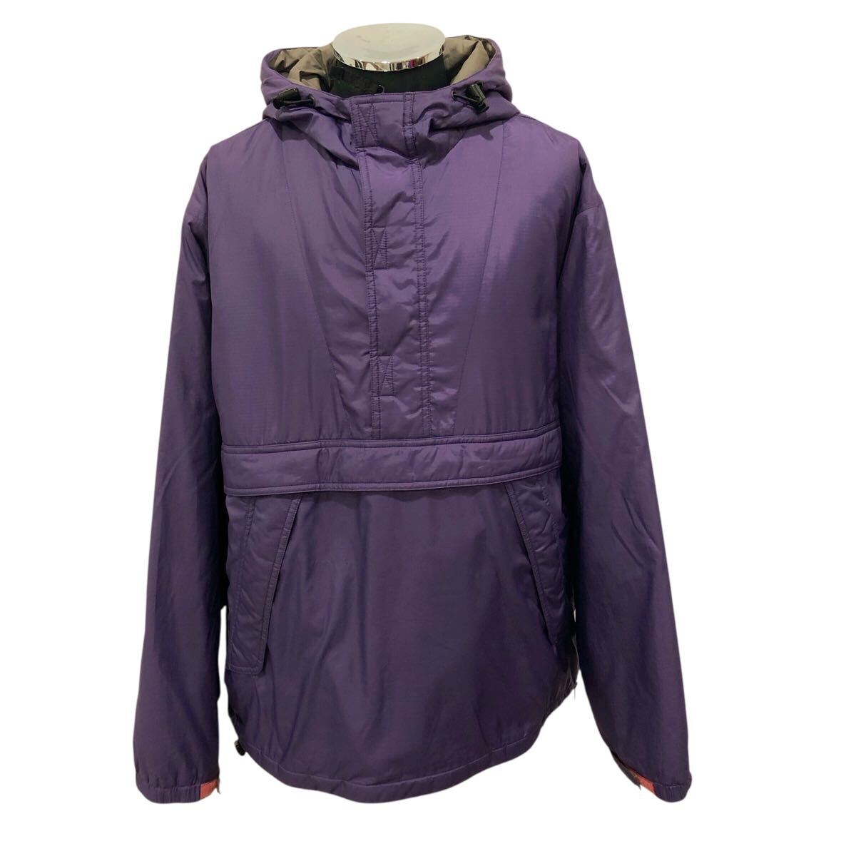 OLD UNIQLO アノラック パーカ 中綿 ジャケット ポリエステル オールドユニクロ ハーフジップ パープル size:L■0820KH①拍卖